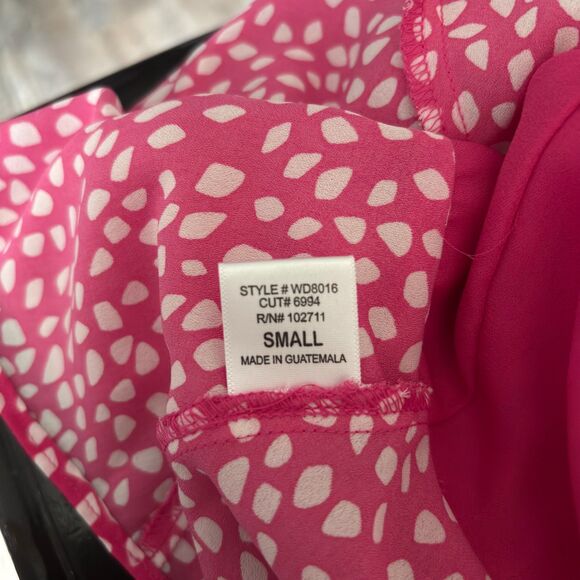 Gibson Respect The Ruffle Lined Sleeveless V Neck Flowy Blouse Woman Small #BD - Picture 6 of 7